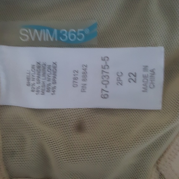 SWIM 365 2 pc NWOT Size 22 bathing suit - Picture 4 of 4